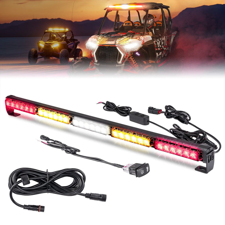 30 inch UTV Chase Light Bar for Can-Am | Polaris | CFmoto | Kawasaki - Kemimoto