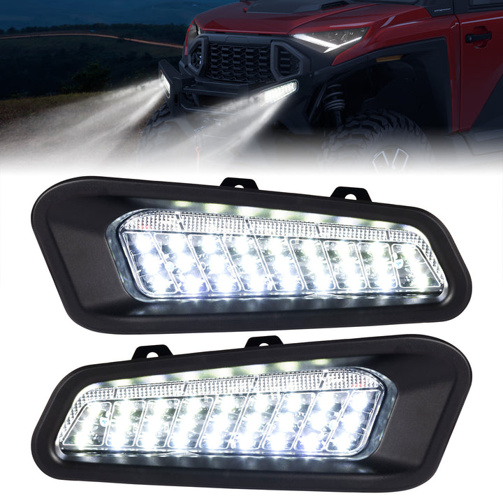 Front Brushguard Auxiliary Lights for Polaris Ranger XD 1500 / CREW 2024 2025 - Kemimoto