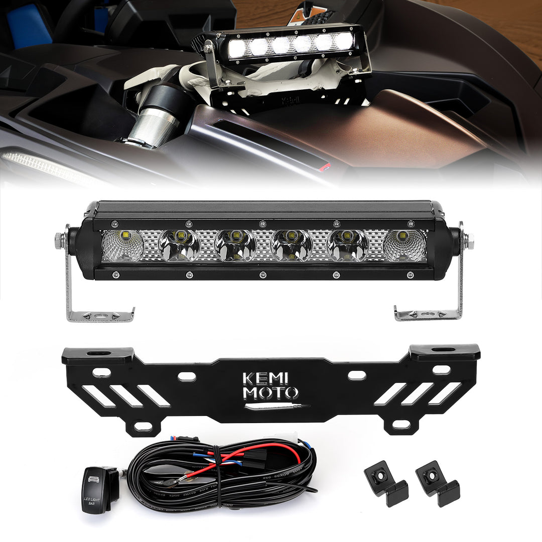 Shock Tower Light Bar with Mount Bracket for Can-Am Maverick X3&X3 MAX - Kemimoto