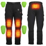 Men’s Heated Motorcycle Pants with 10000mAh Battery and Armor