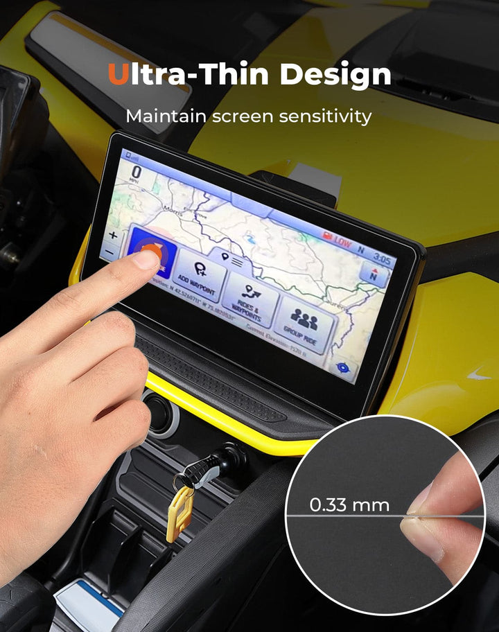 Screen Protector 10.5" × 4.9“ for Can-Am Maverick R | Ski-Doo - Kemimoto