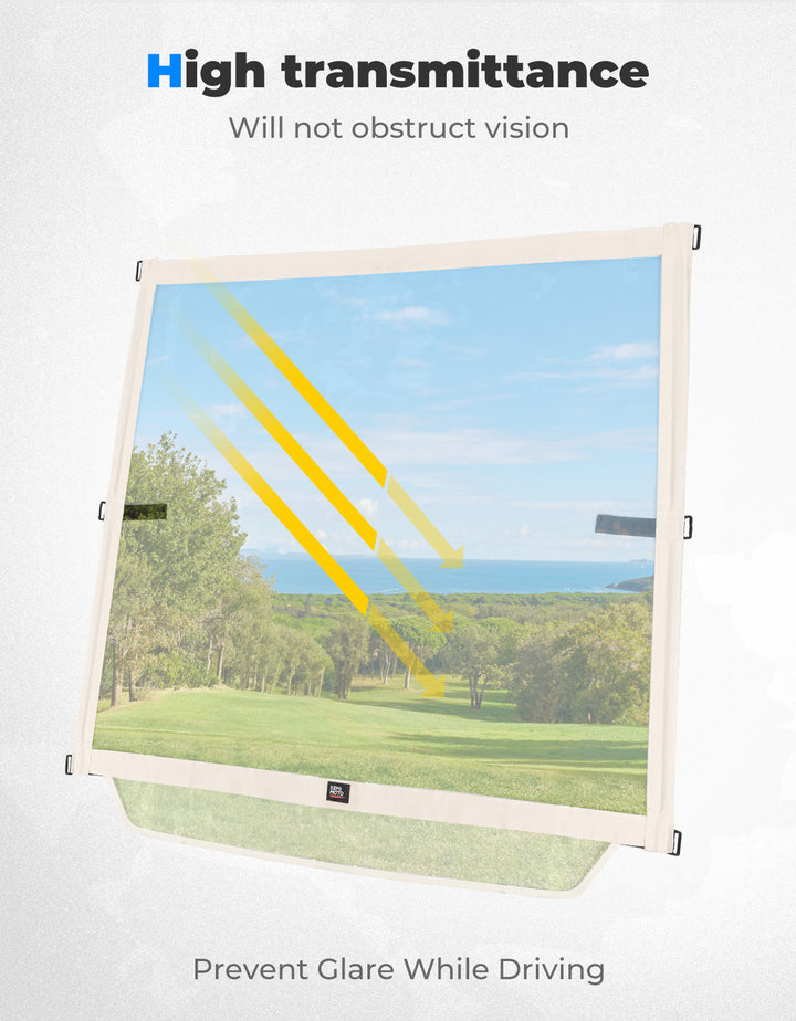 Foldable Golf Cart Windshield for EZGO TXT 1994-2013 - Kemimoto
