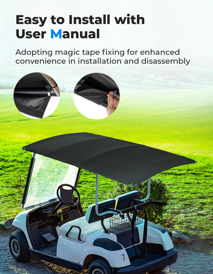 Golf Cart Roof Canvas Sun Top for EZGO RXV 2008+ - Kemimoto