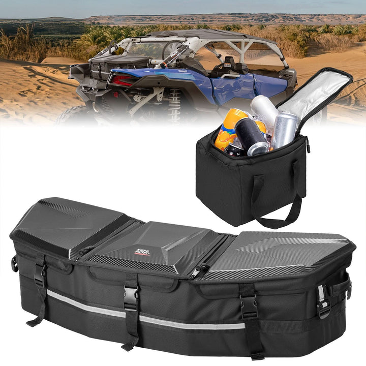 Upgraded 50L ATV Cargo Bag – Front/Rear Rack Cooler & Storage Box, Fits Can-Am X3, Outlander, Renegade 500–1000 - Kemimoto