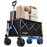 BougeRV Electric Foldable Utility Camping Wagon with Power Bank