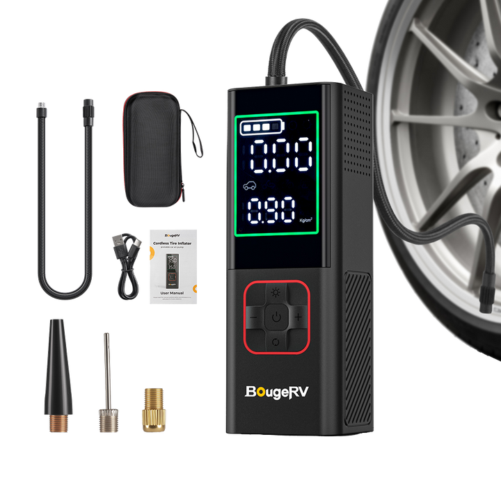 BougeRV Tire Inflator Portable Air Compressor - Kemimoto