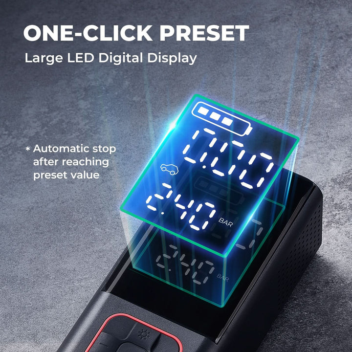 BougeRV Tire Inflator Portable Air Compressor - Kemimoto