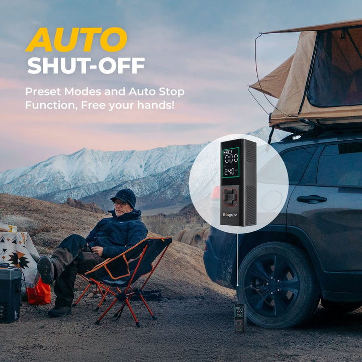 BougeRV Tire Inflator Portable Air Compressor - Kemimoto