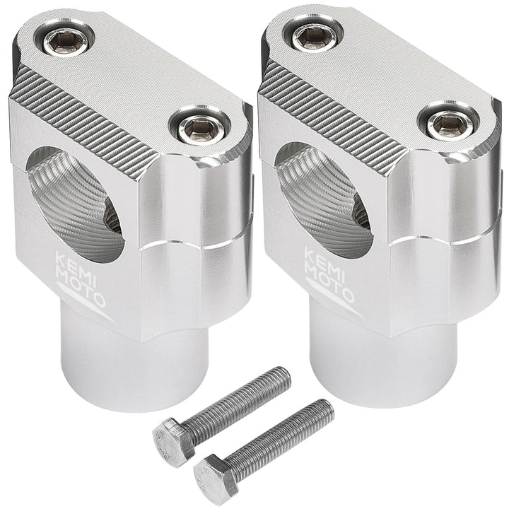 1 Inch Motorcycle Handlebar Risers, Aluminum Alloy Motorcycle Risers - Kemimoto
