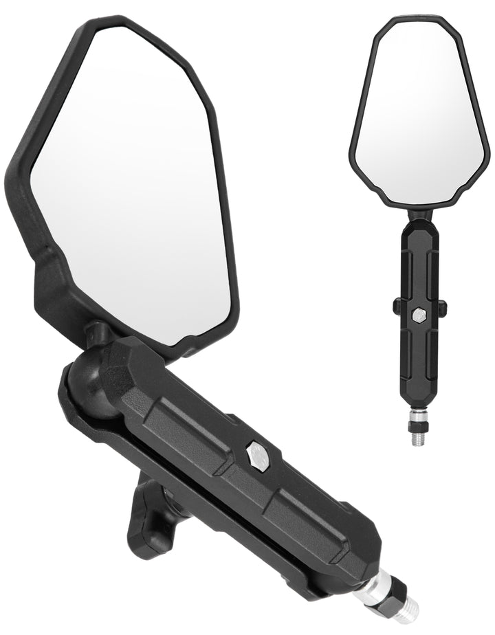 Adventure Motorcycle Mirrors M8 M10 Bolt Handlebar Mount - Kemimoto