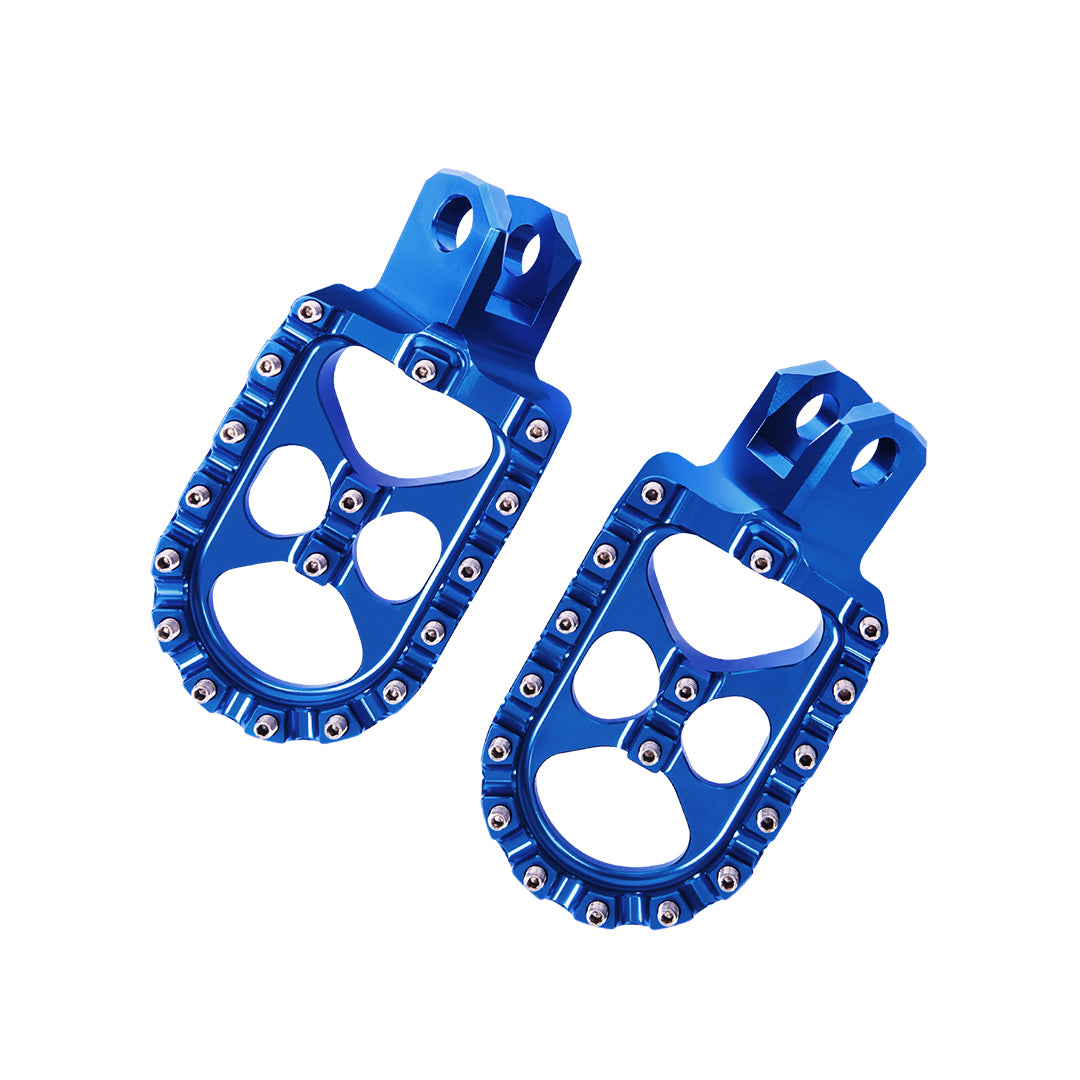 Dirt Bike Blue Foot Rests for RM125 DR-Z400 KLX400R (One Pair)