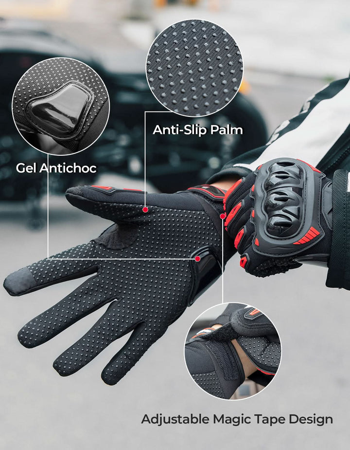 Motorcycle Riding Gloves Touchscreen Anti-Slip For Men Women
