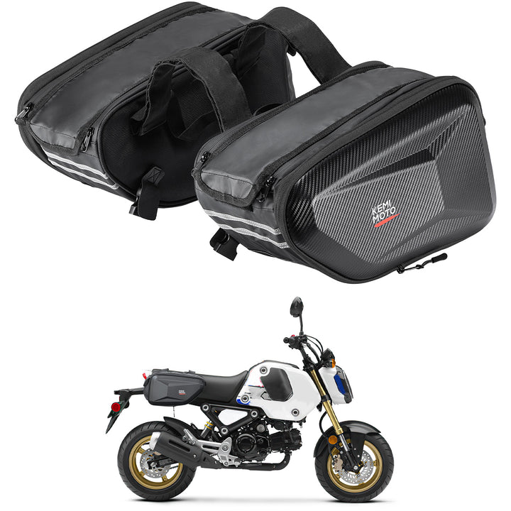 Motorcycle Hard Extendable Saddlebags for Grom Navi 2022-2025 - Kemimoto