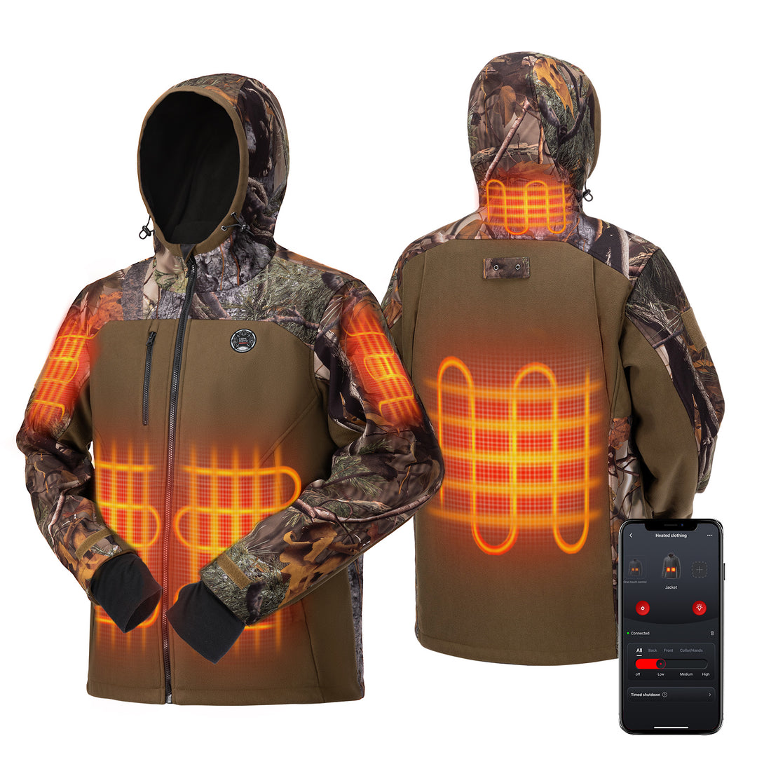 Hooded Heated Jackets with Battery Pack