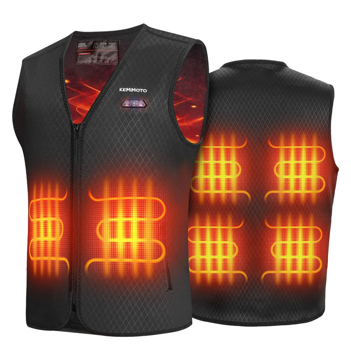 Men’s Heated Vest – Electric Warming Vest for Hunting & Winter Sports (No Battery) - Kemimoto