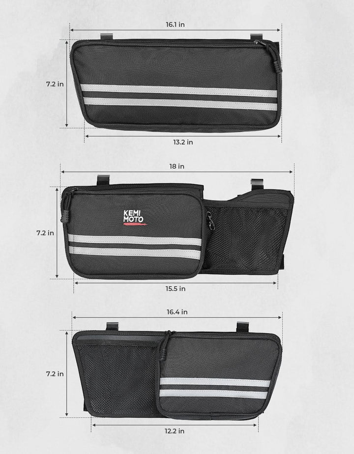 Upgraded Tour Pack Organizers with Hooks for Touring Street Glide Road King 2014-2025 - Kemimoto