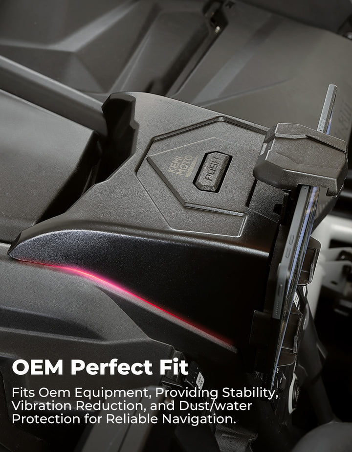 Tablet Holder With Storage Box for Can Am Maverick X3/Max - Kemimoto