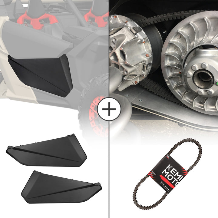 Front Lower Door Inserts & Heavy Duty Belts For Can-Am Maverick X3