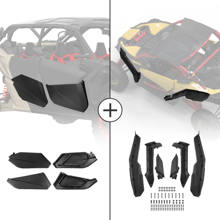 Door Panel & Mud Fender Flares For Can-Am Maverick X3 MAX