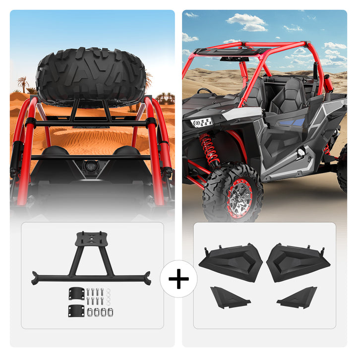 Lower Doors Panel Inserts & Lower Half Door Inserts Panels Fit Polaris RZR