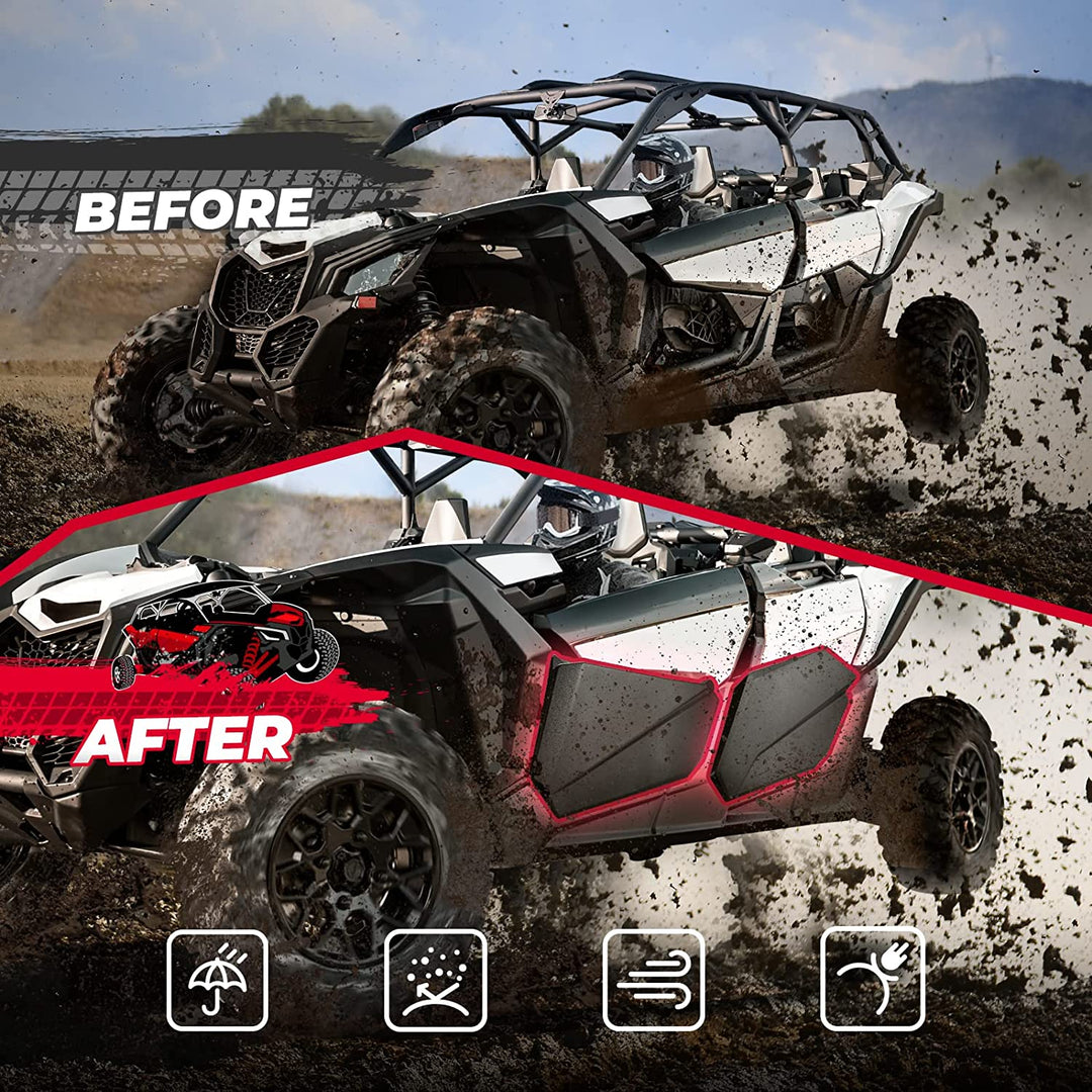 Front Bumpers & Lower Door Inserts For Can-Am Maverick X3 MAX - Kemimoto