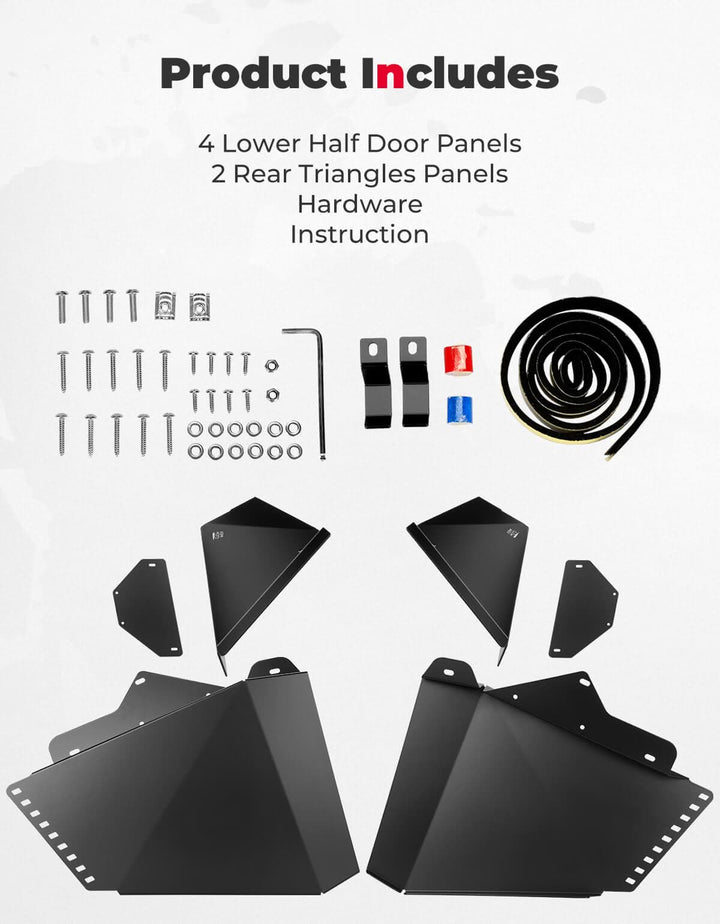 Lower Doors Inserts for CFMOTO ZForce 500 | 800 | 1000 - Kemimoto