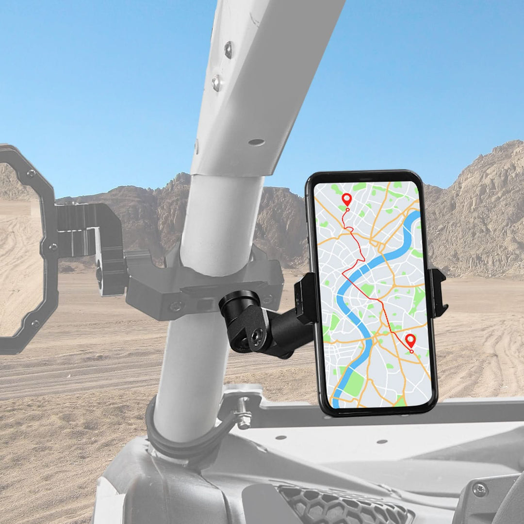Kemimoto Custom-Built UTV Phone Mount for Mirror X1/X1PRO - Kemimoto