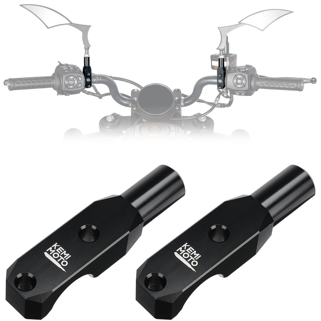 8mm Motorcycle Handlebar Mirror Adaptor Mount Holder for Sportster S 1250 - Kemimoto