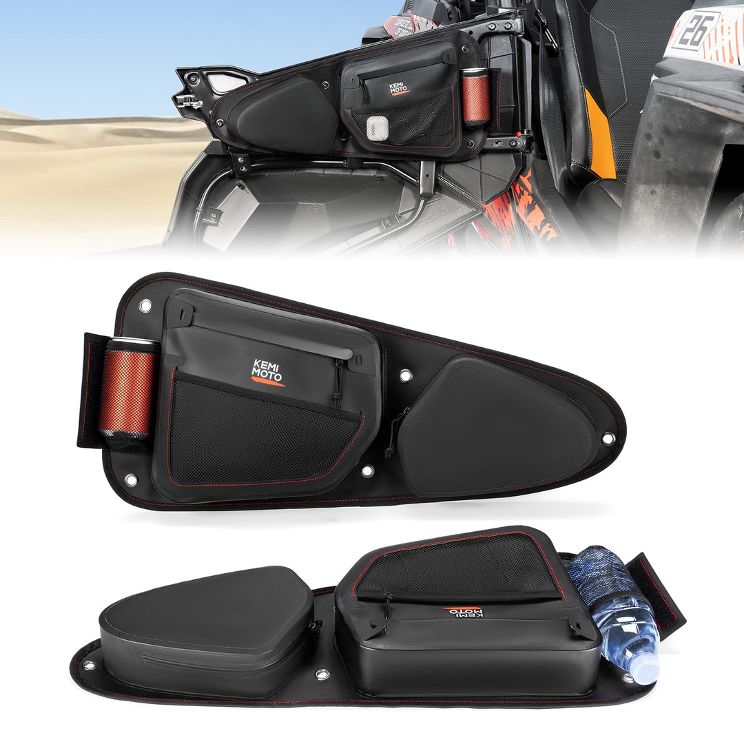 TPU New Fabric IPX6 Door Bags for Polaris RZR XP 1000 Trail S 900 2014-2023 - Kemimoto