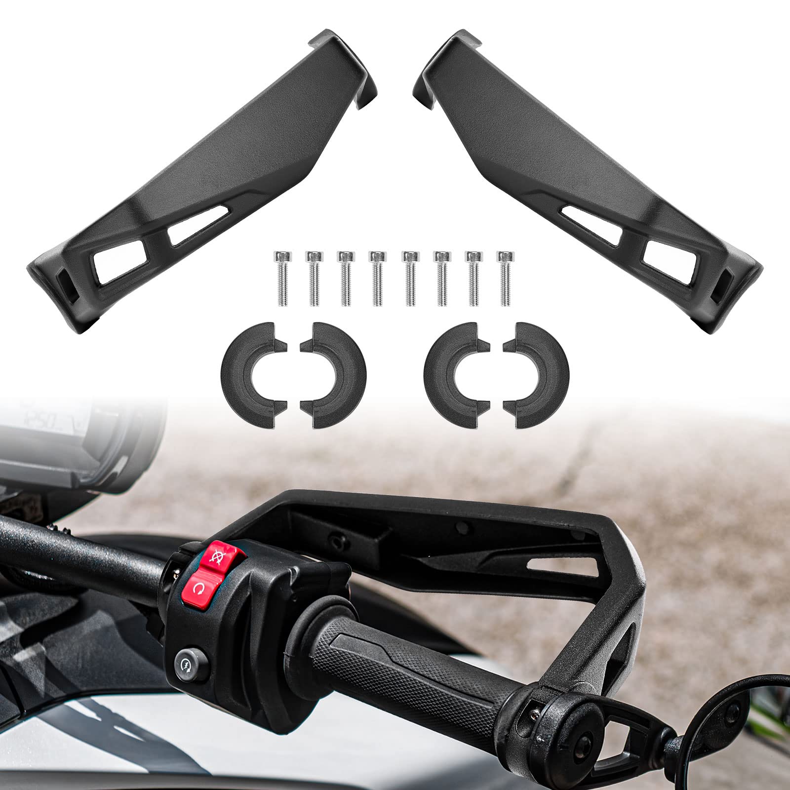 Aluminum Handguards For Can-Am Ryker - Black Handlebars Protector Kit (Replaces #219400998)