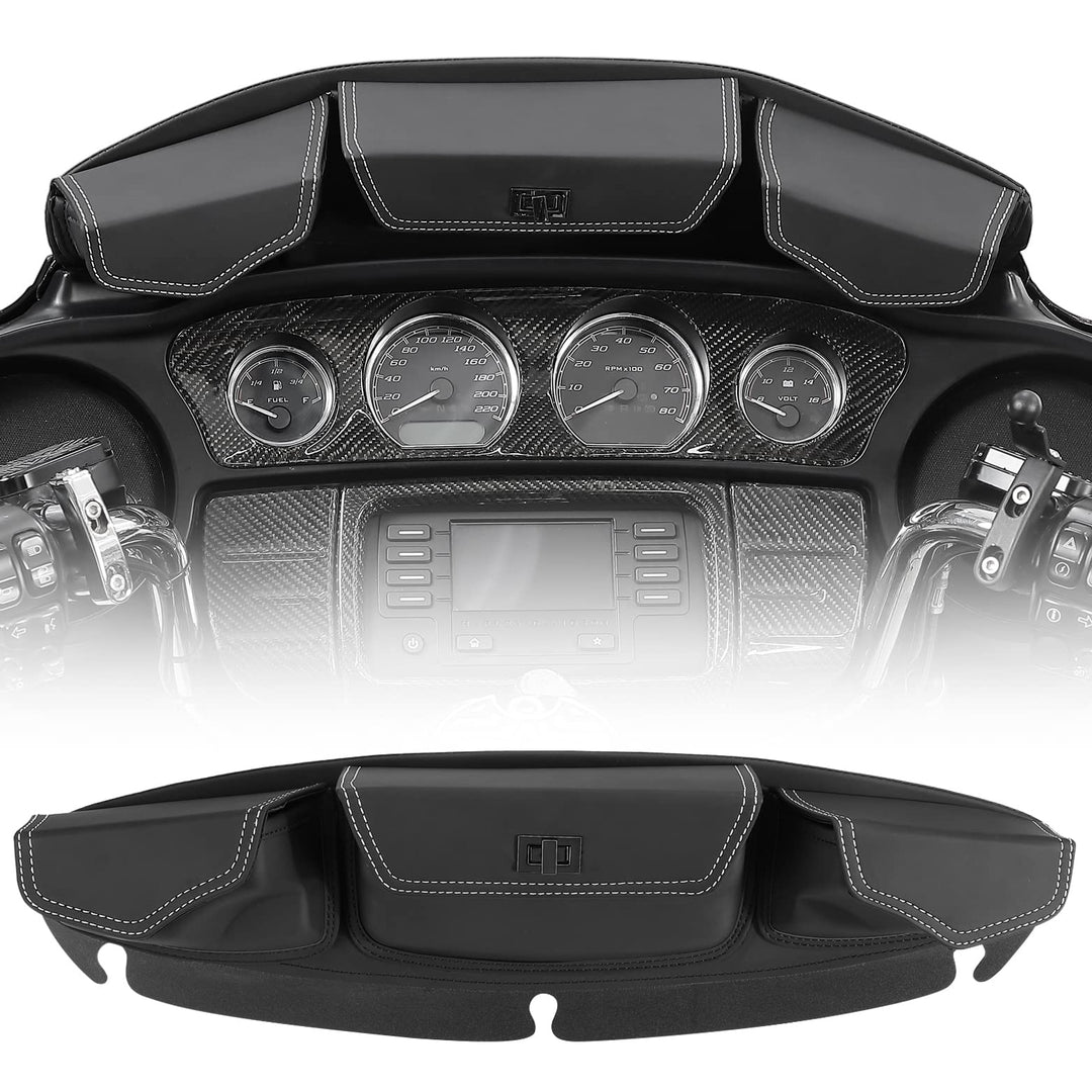 Windshield Bag, Batwing Fairing Pouch for Harley 2014-2024 - Kemimoto