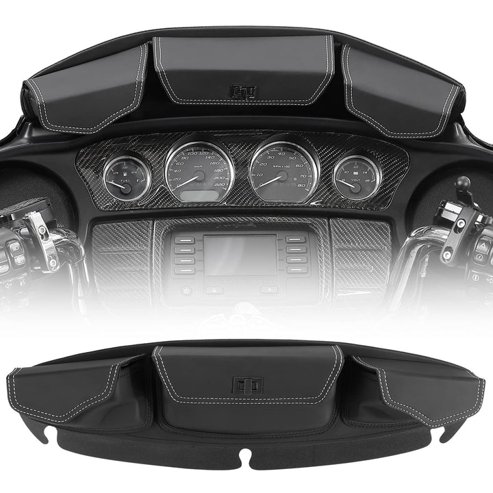Windshield Bag, Batwing Fairing Pouch for Harley 2014-2024 - Kemimoto