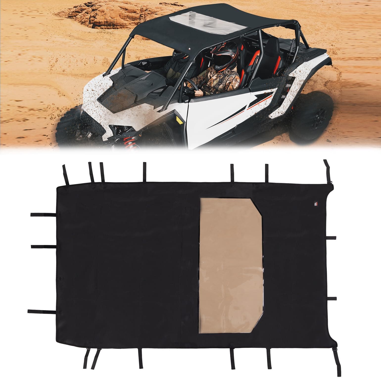 Kemimoto Aluminum Roof Top For Polaris RZR XP 4 1000 / Turbo /900 – 2014-2023 4-Seat