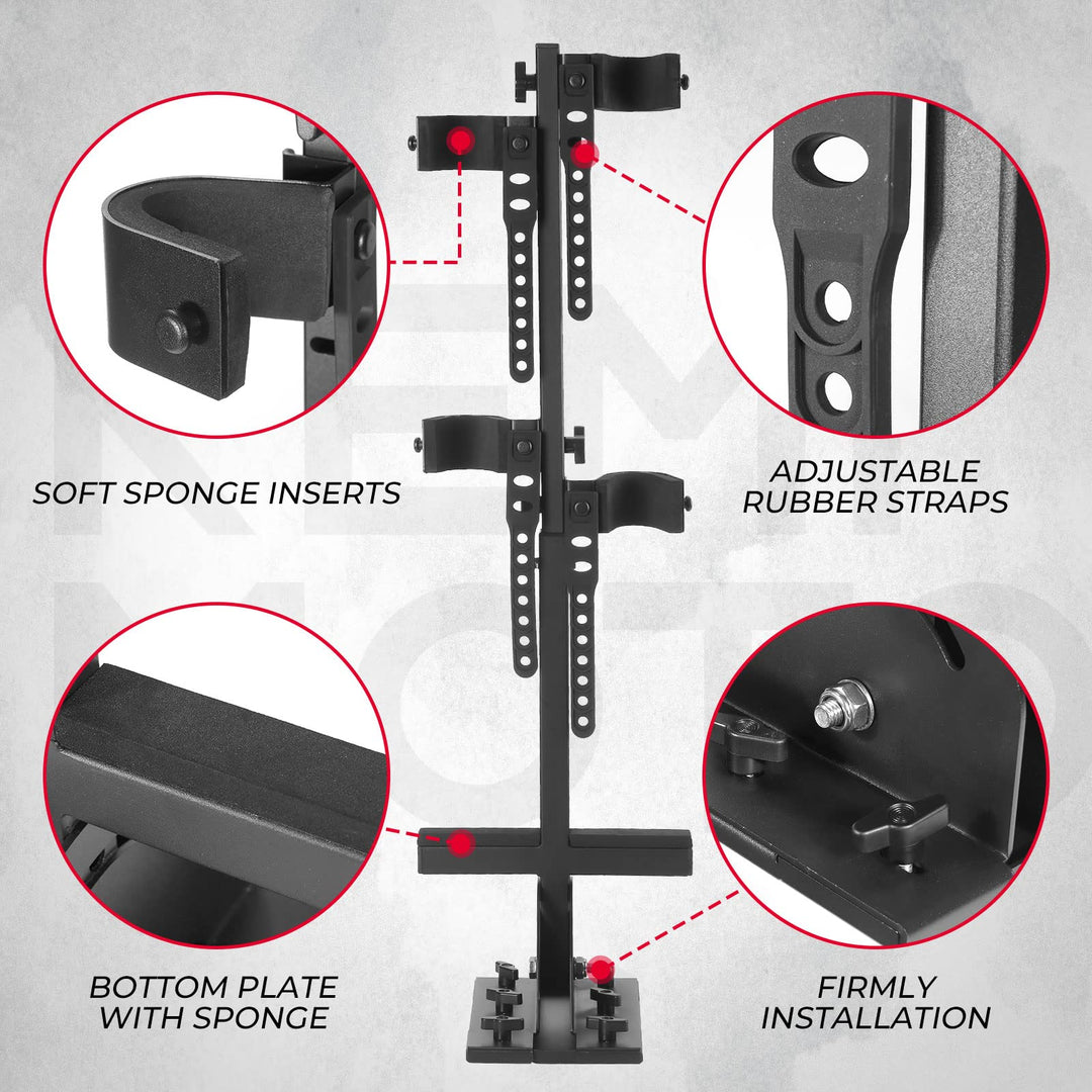 UTV Shotgun Holder, Floor Vertical Mount Holder - Kemimoto