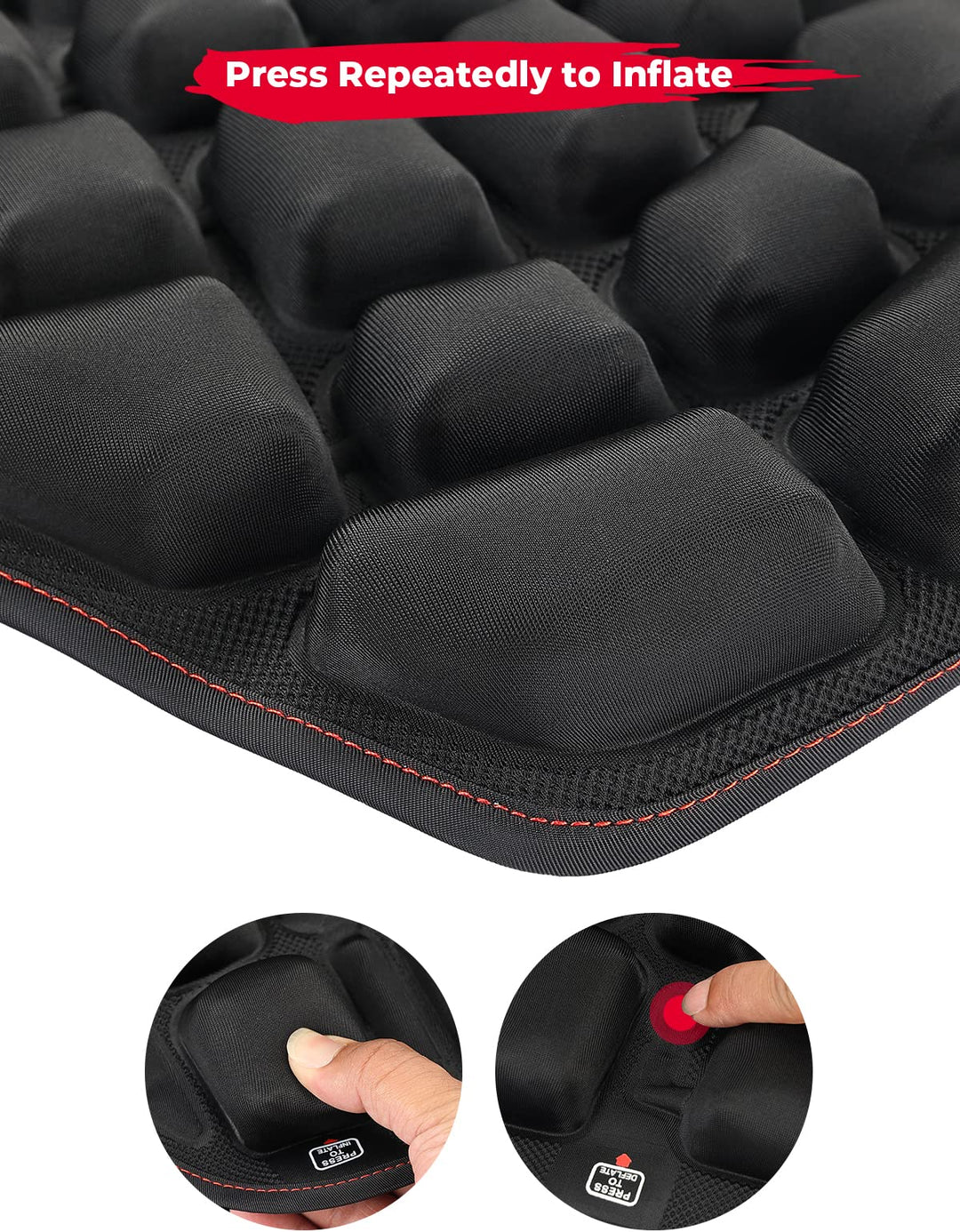 Motorcycle Foldable 3D Air Fillable Seat Cushion