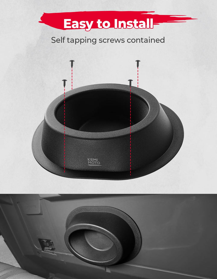 2PCS UTV Universial Speaker Pods For 6.5" Speakers - Kemimoto