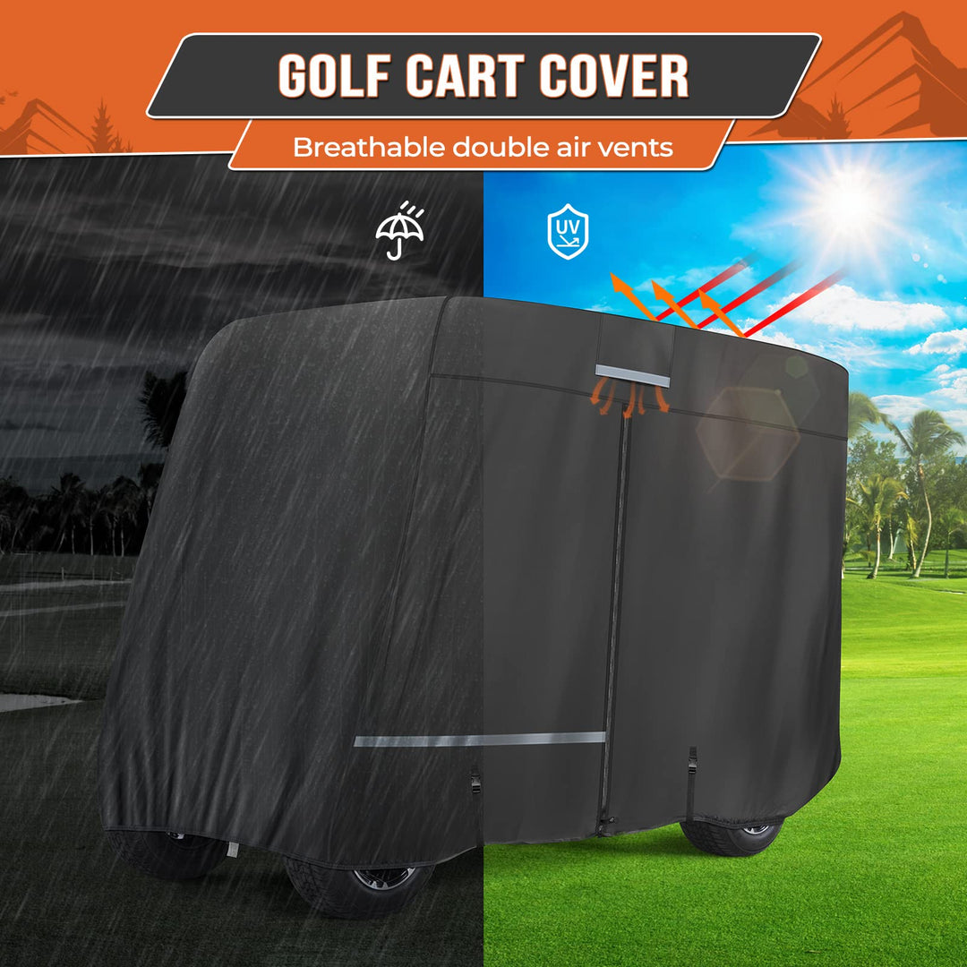 Golf Cart Cover 2 Passenger/ 4 Passenger for EZGO/ Club Car/ Drive/ ICON