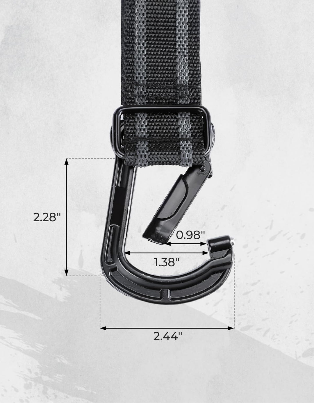2 pcs UTV Helmet Hanger Hook fits 1.5" -2.0" Roll Bar for Polaris RZR, Can Am - Kemimoto