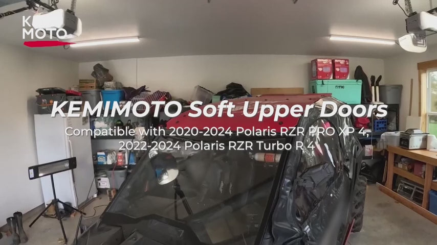 Soft Upper Door Cab Enclosure Set for Polaris RZR PRO XP 4/Turbo R 4
