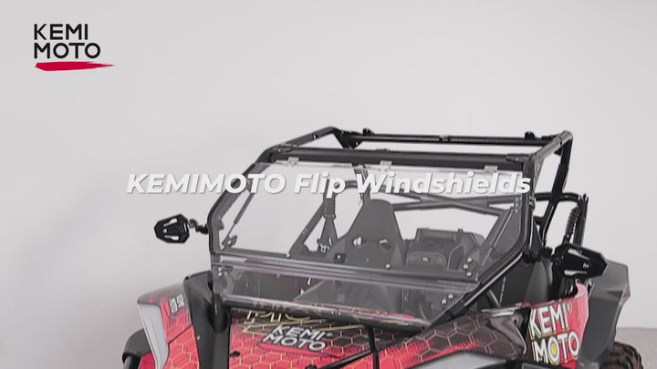 Folding 2-in-1 Flip Windshield for CFMOTO ZForce 950