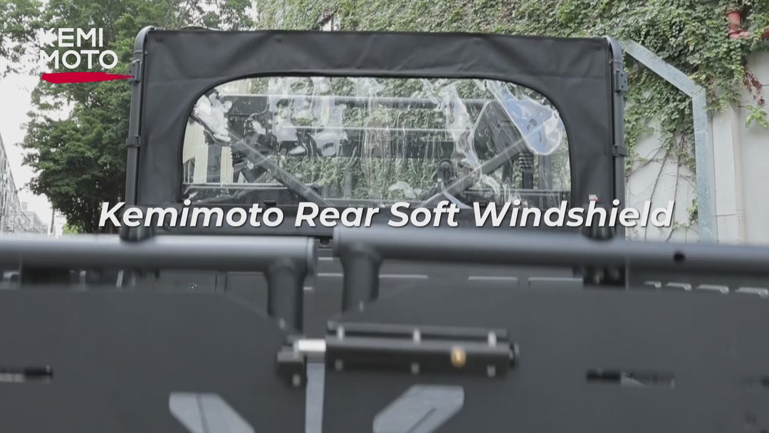 Rear Soft Windshield with Zipper for CFMOTO Uforce 1000/1000XL