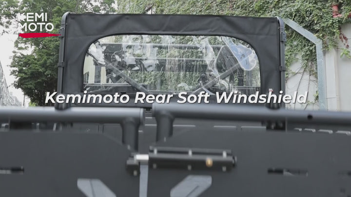 Rear Soft Windshield with Zipper for CFMOTO Uforce 1000/1000XL
