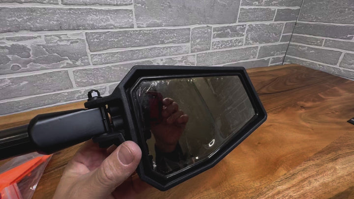 UTV Side View Mirrors for Can Am Maverick X3/ RZR w/ 1.75"-2'' Roll Bar (1 pair)