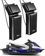 PWC Boat Fender Docking Protection Kit for Seadoo Jet Ski Waverunner, Upgrade Size 18"x6.5"x2.4", with 2 Ropes