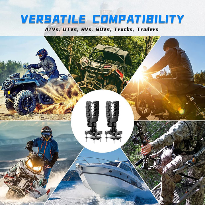 ATV U-Shaped Holder / Mount with Rubber Straps for Hunting - Kemimoto