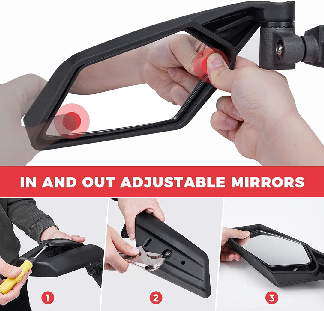 Can Am Maverick X3 Side View Mirror is adjustment