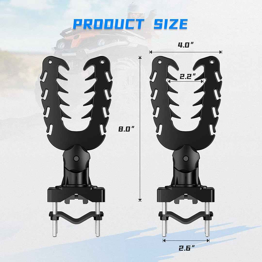 ATV U-Shaped Holder / Mount with Rubber Straps for Hunting - Kemimoto