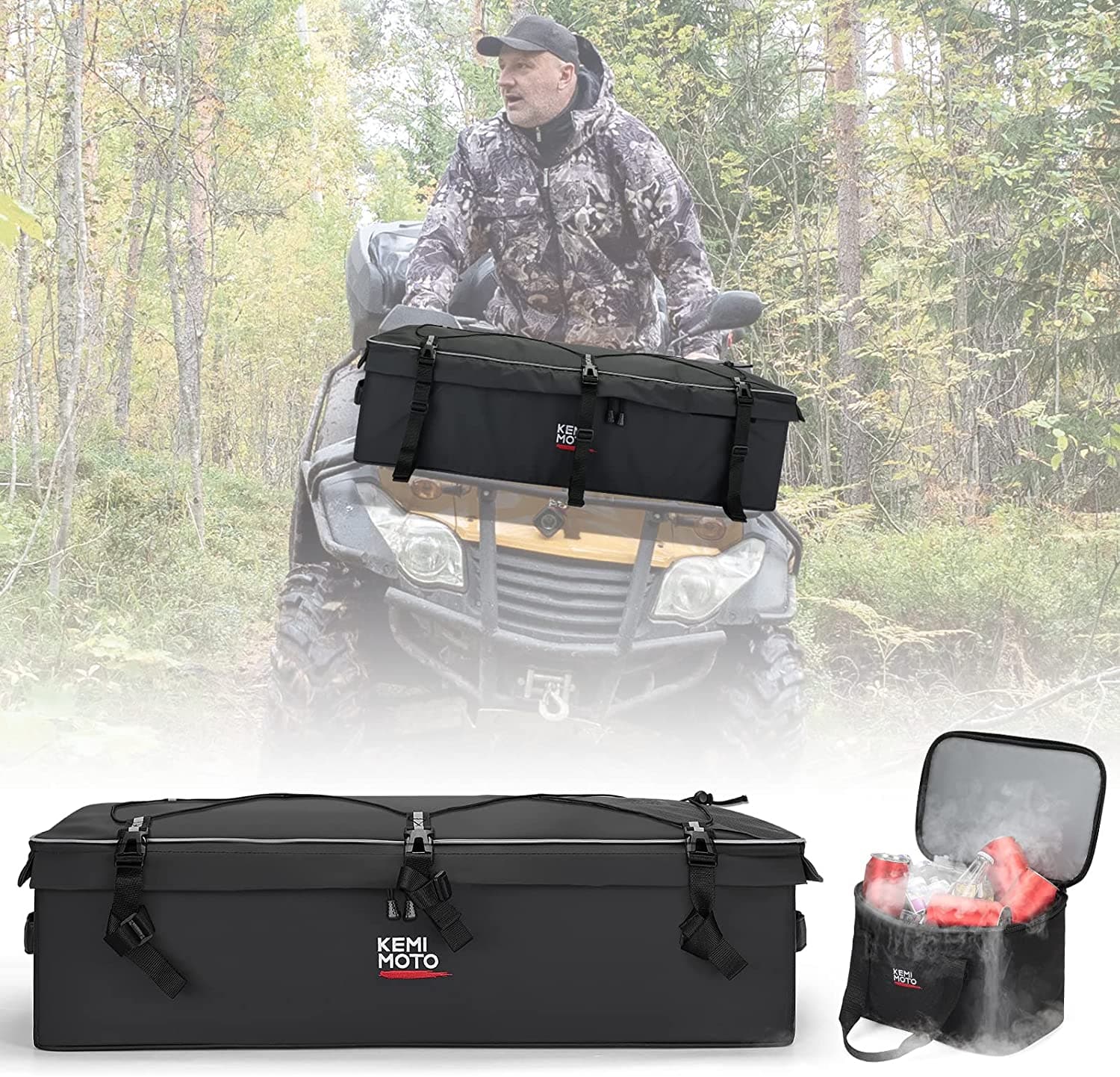 ATV Camo Fender Storage Bag - Fits Polaris Sportsman 450, Yamaha, Honda & More | Heavy-Duty 900D Oxford