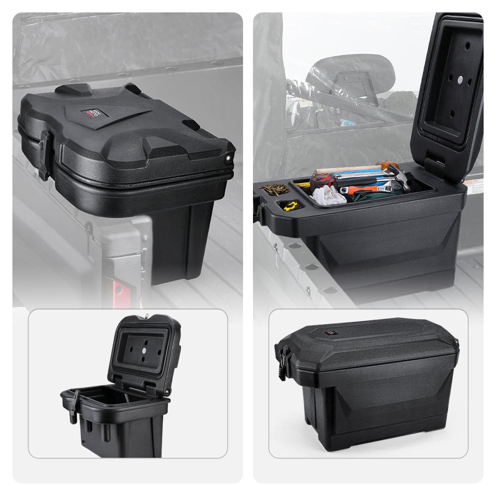 KEMIMOTO UTV 45L Cargo Bed Storage Box With Lock Compatible with Polaris  Ranger 570 700 900 1000 Ranger XP 2013-2022 2023 2024