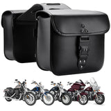 14L PU Leather Saddlebags with Lock for Harley